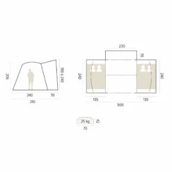 Auvent De Camping-car Gonflable NORTH TWIN -Trigano Boutique auvent camping car gonflable north twin 4