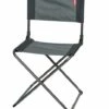 Chaise Camping Pliante Gris Noir
