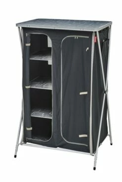 Meuble De Rangement Avec Penderie Gris/noir -Trigano Boutique meuble rangement pliant penderie 2