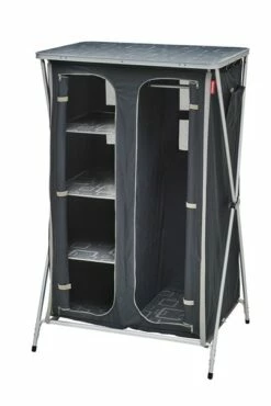 Meuble De Rangement Avec Penderie Gris/noir