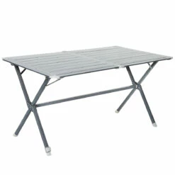 Table Camping à Clayettes Aluminium 140 Cm