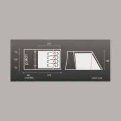 Tente Camping Gonflable 4 Places Raclet ABYSSE 4 -Trigano Boutique tente camping gonflable raclet abysse 4 4