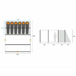 Tente Camping 6 Places Trigano BILBAO 6 15 Tente Camping 6 Places Trigano BILBAO 6 -Trigano Boutique tente camping trigano bilbao 6 7